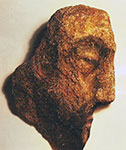 Mirosław Grzelak, <em>Oblicze – 31</em>, 1999, pigment, kamień