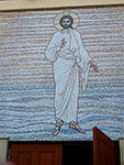Projekt i realizacja - Mirosław Grzelak, <em>Chrystus</em>, 2011, mozaika, 550 x 430 cm, kościół pw. św. Józefa  w Warszawie - Ursusie