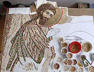 Projekt i realizacja – Mirosław Grzelak, <em>Święty Jan Chrzciciel</em>, 2010, mozaika pracownia