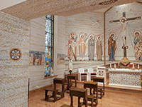 Projekt i realizacja – Mirosław Grzelak, mozaiki w kaplicy Nuncjatury Apostolskiej w Warszawie, 2018 - 2021