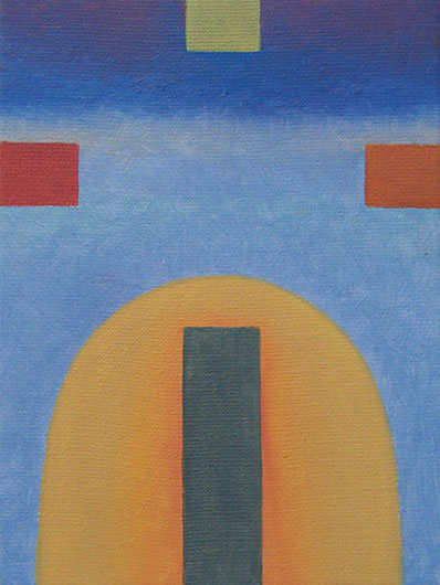 Mirosław Grzelak, Cztery, 2010, olej, płótno, 23 x 18 cm