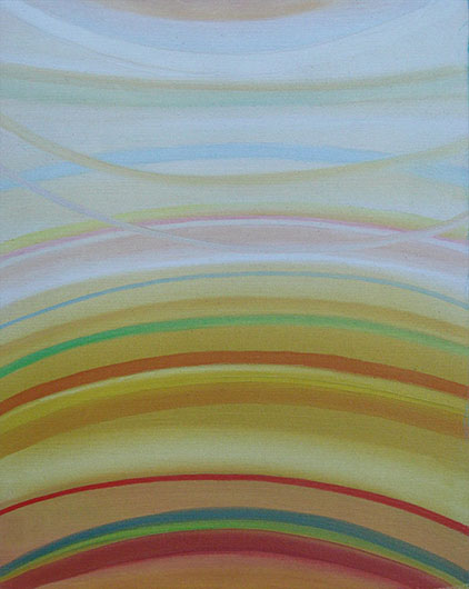 Mirosław Grzelak, Pomiędzy I, 1997, olej, płótno, 40 x 30 cm