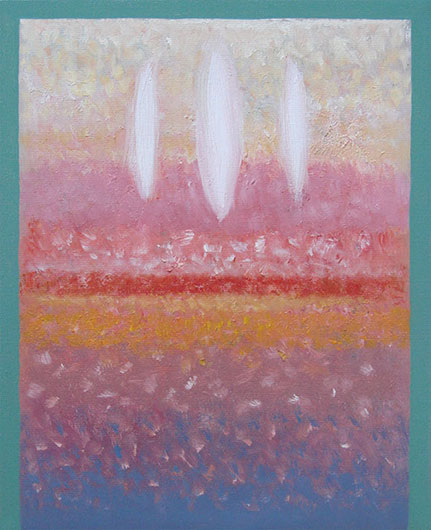 Mirosław Grzelak, Trzy, olej, płótno, 24 x 30 cm
