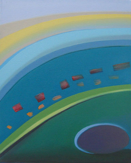 Mirosław Grzelak, z cyklu Toskania - obraz 12, 2006, olej, płótno, 34 x 26 cm