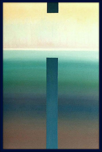 Mirosław Grzelak, z cyklu Wejścia - obraz XI, 2000, olej, płótno, 100 x 68 cm
