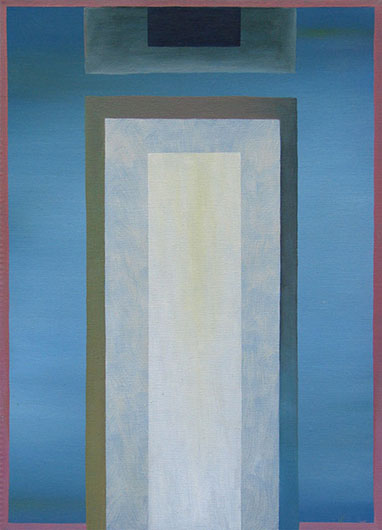 Mirosław Grzelak, z cyklu Wejścia – obraz XIII, 2003, olej, płótno, 48 x 32 cm