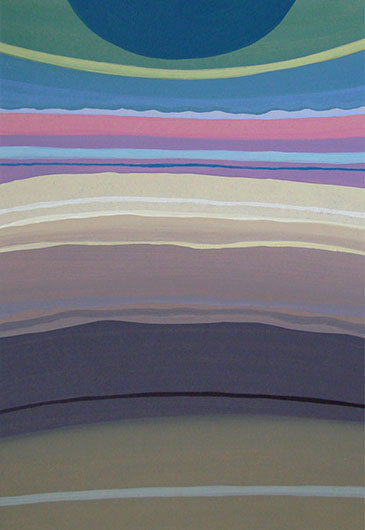 Mirosław Grzelak, Z dziennika podróży – 23, 2013, akryl, tektura, 27 x 20 cm