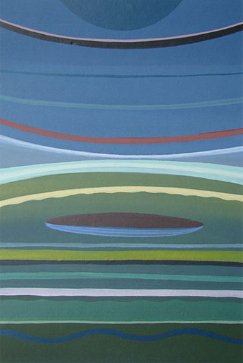 Mirosław Grzelak, From traveler's diary – 27, 2013, acrylic, paper, 27 x 20 cm