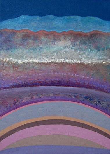 Mirosław Grzelak, Z dziennika podróży – 44, 2013, akryl, płótno, 36 x 24 cm