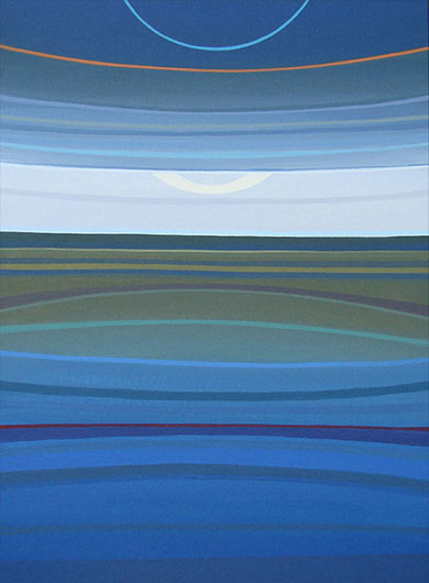 Mirosław Grzelak, Z dziennika podróży – 46, 2013, akryl, tektura,40 x 27 cm
