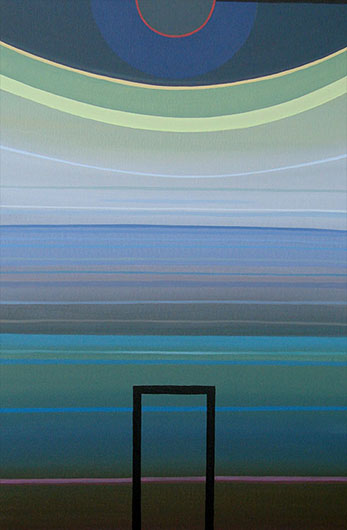 Mirosław Grzelak, Z dziennika podróży – 49, 2013, akryl, płótno, 60 x 38 cm