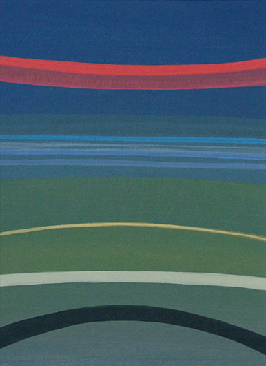 Mirosław Grzelak, From traveler's diary – 58, 2013, acrylic, paper, 37 x 24 cm