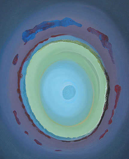 Mirosław Grzelak, Światło, 2016, akryl, płótno, 36 x 48 cm