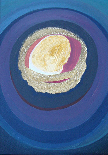 Mirosław Grzelak, 2015, Wewnątrz, akryl, tektura, 30 x 40 cm