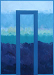 Mirosław Grzelak, z cyklu <em>Wejścia</em> - obraz IV,  1996, olej, płótno, 45 x 35 cm