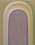 Mirosław Grzelak, z cyklu <em>Wejścia</em> - obraz XIV, 2009, olej,płótno, 23 x 18 cm