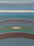 Mirosław Grzelak, <em>Z dziennika podróży – 26</em>, 2013, akryl, tektura, 27 x 20 cm
