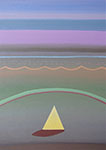 Mirosław Grzelak, <em>Z dziennika podróży – 30</em>, 2013, akryl, tektura, 27 x 20 cm