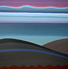 Mirosław Grzelak, <em>Z dziennika podróży – 50</em>, 2013, akryl, płótno, 100 x 100 cm