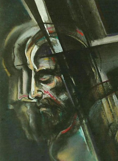 Mirosław Grzelak, Tak, 1999, pastel, papier, 30 x 20 cm
