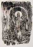 Mirosław Grzelak, Anioł, 2005, monotypia, papier, 35 x 25 cm
