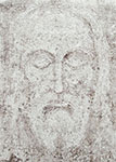 Mirosław Grzelak, Całun, 2003, monotypia, papier, 65 x 50 cm