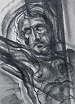 Mirosław Grzelak, Chrystus, 1998, kredka, papier, 35 x 25 cm