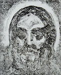 Mirosław Grzelak, Chrystus, 2001, monotypia papier, 20 x 16 cm