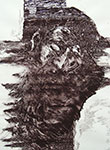 Mirosław Grzelak, Chrystus, 2001, monotypia, papier, 54 x 42 cm
