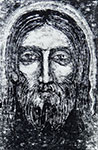 Mirosław Grzelak, Chrystus, 2003, monotypia, papier, 23 x 15 cm