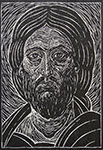 Mirosław Grzelak, Chrystus, 2005, linoryt, 38 x 25 cm
