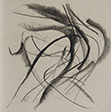 Mirosław Grzelak, cyklu E, rysunek 2, 1992, kredka, papier, 25 x 25 cm