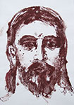 Mirosław Grzelak, Ecce Homo, 2004, monotypia, papier, 60 x 45 cm