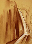 Mirosław Grzelak, Gdzieś, 1997, pastel, papier, 42 x 30 cm