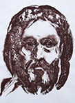 Mirosław Grzelak, Król, 2003, monotypia, papier, 60 x 45 cm