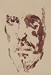 Mirosław Grzelak,  List do artystów I, 2009, monotypia, papier,38 x 25 cm