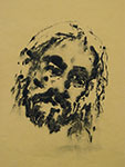 Mirosław Grzelak, Oblicze II, 1999, monotypia, papier, 43 x 32 cm