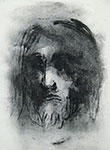 Mirosław Grzelak, Oblicze III, 2000, monotypia, papier, 23 x 18 cm