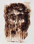 Mirosław Grzelak, Oblicze X, 2003, monotypia, papier, 25 x 18 cm