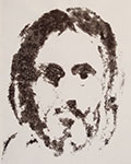 Mirosław Grzelak, Oblicze XXX, 2004, monotypia, papier, 50 x 38 cm