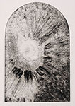 Mirosław Grzelak, Początek I, 1993, monotypia, papierze, 30 x 20 cm