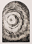 Mirosław Grzelak, Początek II, 1993, monotypia, papier, 30 x 20 cm