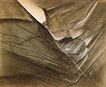Mirosław Grzelak, Tam, 1998, kredką, papier, 32 x 25 cm
