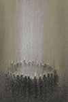 Mirosław Grzelak, Zesłanie Ducha Świętego, 1995, kredka, papier, 30 x 20 cm
